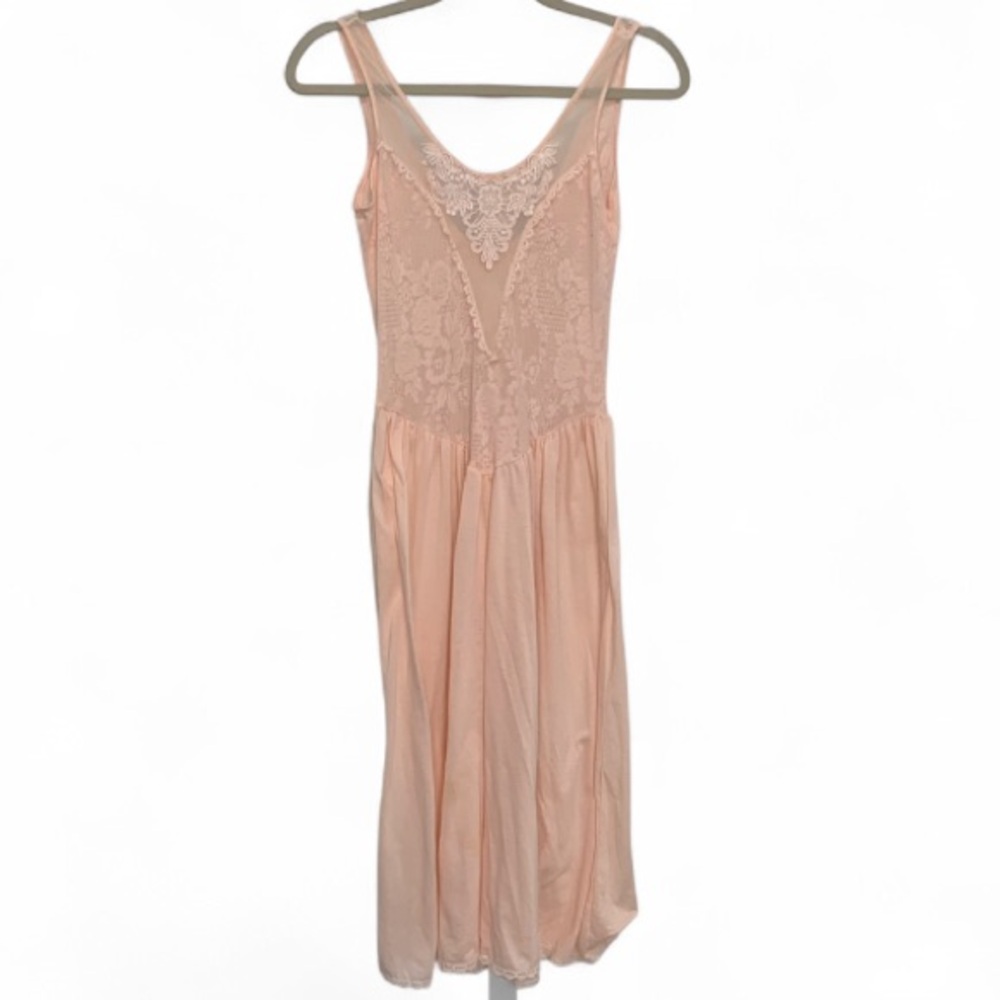 Vintage Victoria’s Secret Pink Lace Top Sleeveless Maxi Dress